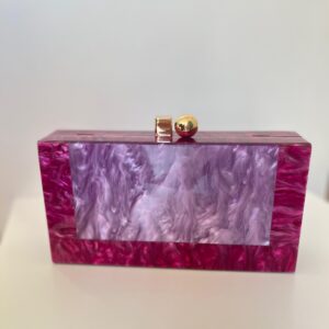 bolso nacar fucsia