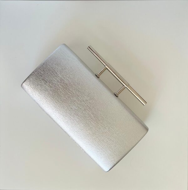bolso plata texturizado