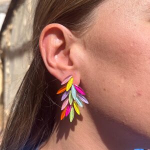 Pendiente multicolor