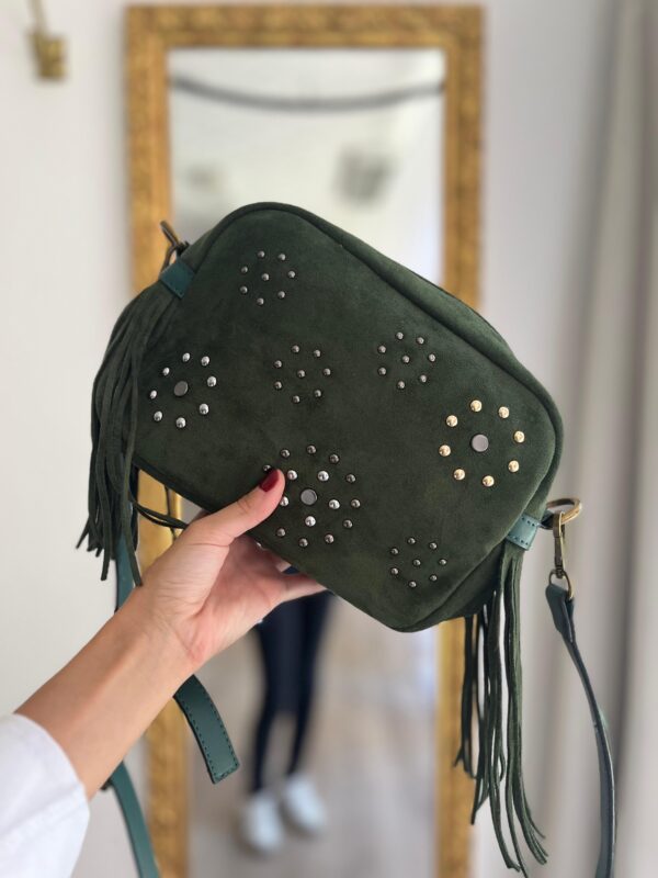 Bolso ante verde