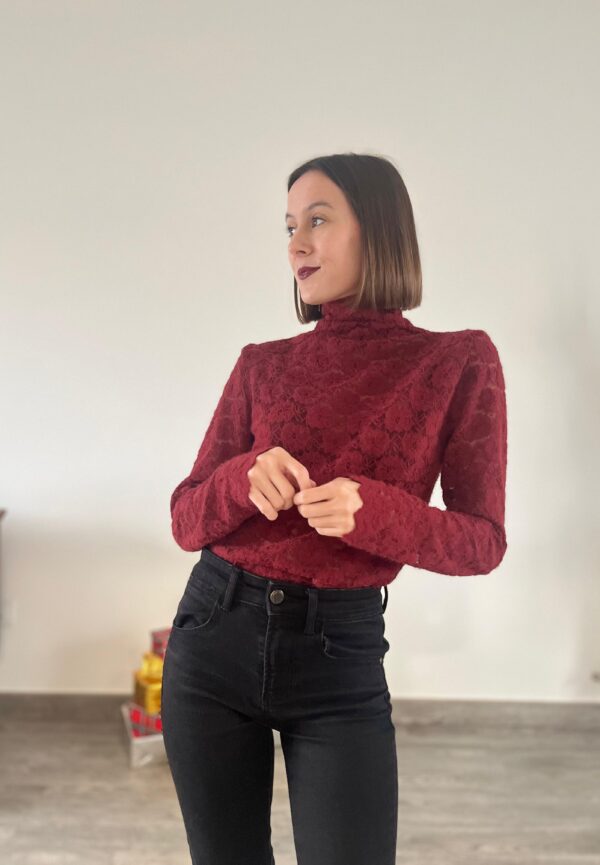 Top encaje