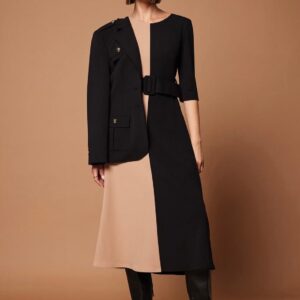 Vestido bicolor