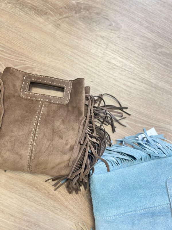 Bolso piel flecos - Imagen 4