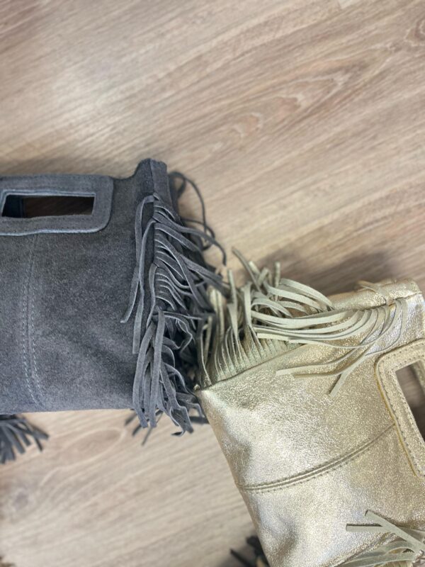 Bolso piel flecos - Imagen 2