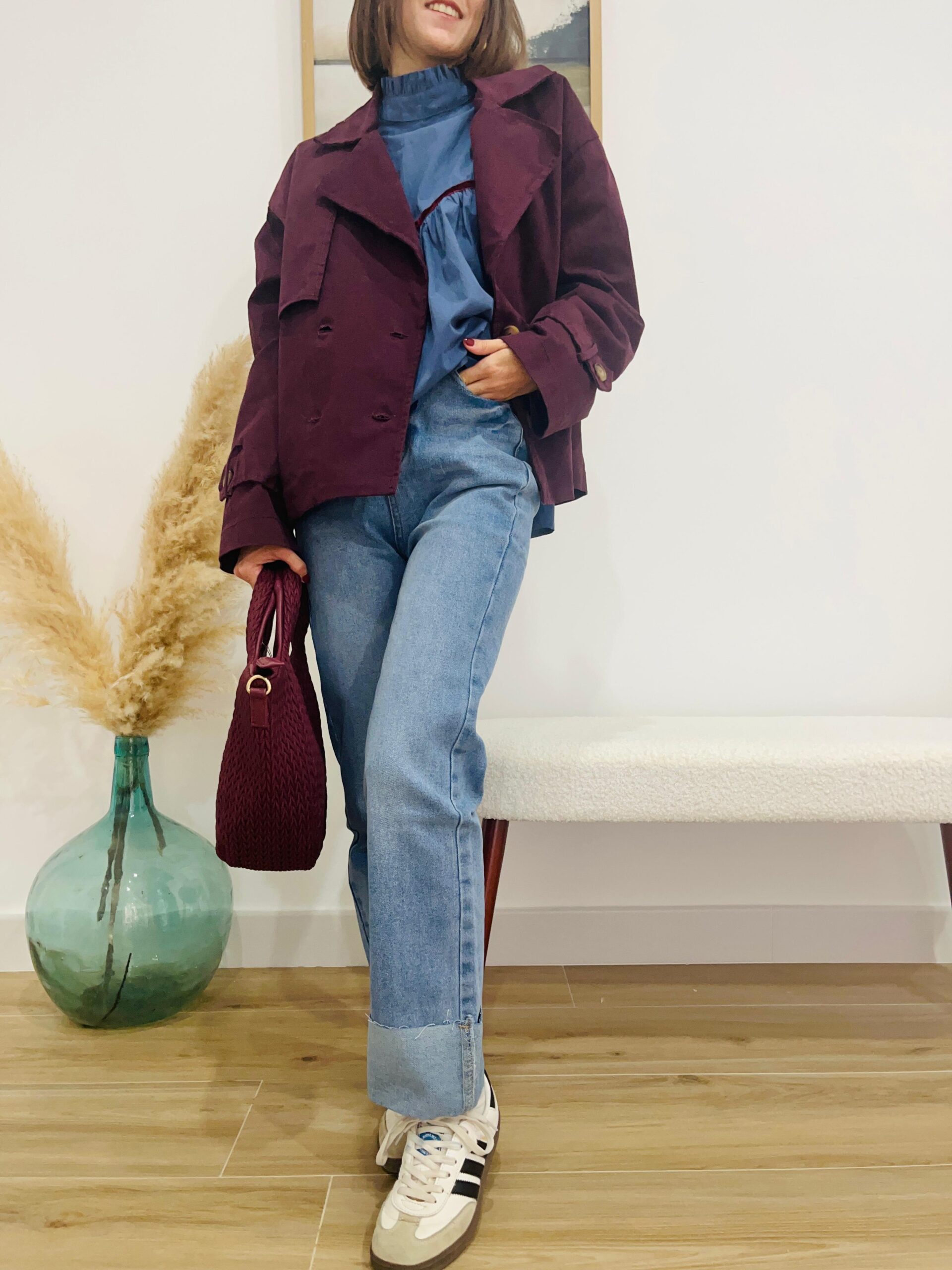 Jeans bajo vuelto - Imagen 2