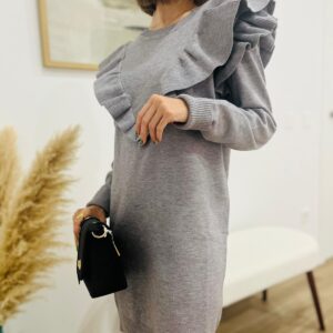 Vestido punto volantes