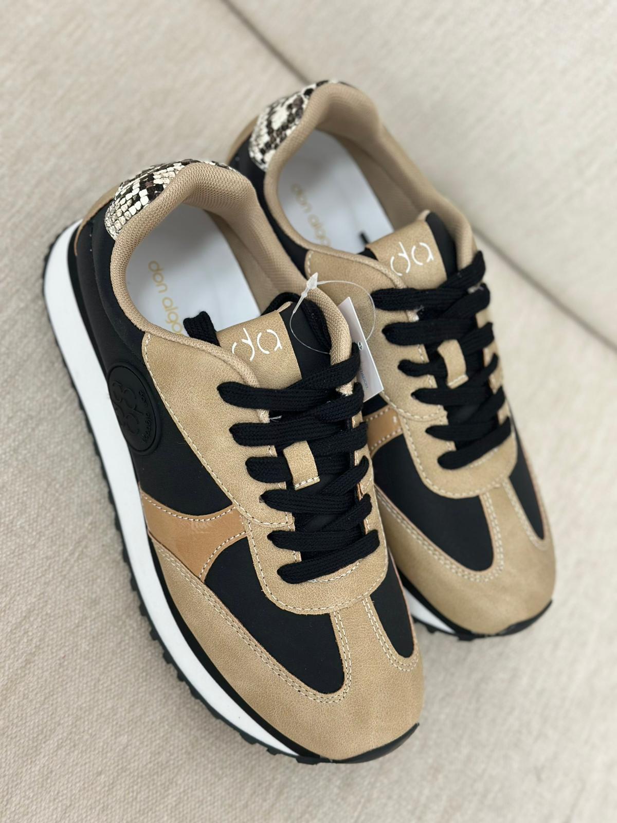 Deportivo negro Don algodón - Imagen 3