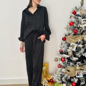 Pantalón lentejuelas bordado