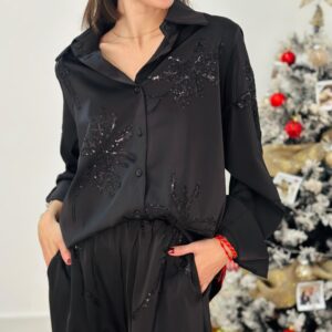 Camisa bordado lentejuelas